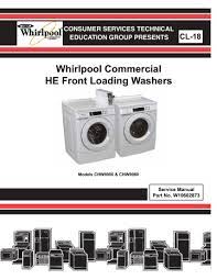 Follow the instructions below to manually unlock the washer door · 1. Alphabetical Component Index Whirlpool Chw9050 Chw9060 Alphabetical Component Index