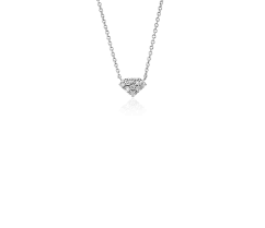Check spelling or type a new query. Mini Diamond Shaped Diamond Necklace In 14k White Gold Blue Nile