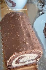 Buche Ganache Kinder Et Glacage Rocher Le Sucre Sale D Oum Souhaib Gateau Roule Recette Gateaux Et Desserts Recette Dessert Noel