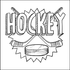 Hockey Equipments Coloring Picture Sports Coloring Pages Hockey Drawing Hockey Stick