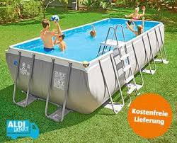 In ausnahmefällen kann es jedoch vorkommen, dass die nachfrage nach einem artikel unsere einschätzung noch übertrifft und er mehr nachgefragt wird, als wir erwartet haben. Aldi Sud Intex Frame Pool Set Ultra Quadra1 Pool Swimming Pool Aussenpool
