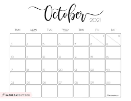 Elegant 2021 Calendar Pretty Printable Monthly Calendars Saturdaygift In 2020 Monthly Calendar Printable Calendar Printables Monthly Calendar