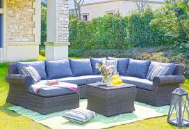 Use patio accents and end tables to amp up your outdoor decor. Custimized Outdoor Patio Furniture Set 8 Piece Pe Rattan Wicker Sofa Set Outdoor Sectional Furniture Chair Set With Cushions And Tea Table China Wicker Patio Furniture Made In China Com