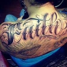 By no means does this limit hebrew tattoos to jewish or christian followers! Love The Font On This Faith Tat Tattoo Script Faith Tattoo Tattoo Script Fonts