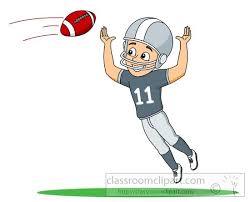 Football Player Jumping To Catch The Ball Clipart 59725 Jpg Football Players Football Clip Art