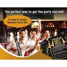 Lingerie is a classic bachelorette party gift idea, and this luxe chemise is utterly gorgeous. Bachelor Party Rules Set Of 8 Funny Gag Gift For Groom To Be Groomsmen Proposal Groomsman Gifts For Wedding Day Bachelorette Favors For Men Best Man Decorations Black Card Pack Drinking Ideas