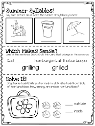 Free clip cards for teaching rhyming words. Summer Review For 1st Graders Entering 2nd Grade Learning Worksheets Summer Learning First Grade Math Worksheets