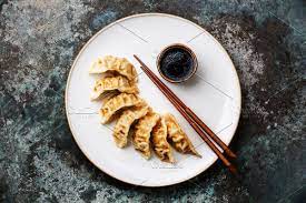 gyoza dumplings on plate gyoza fried dumplings food photography