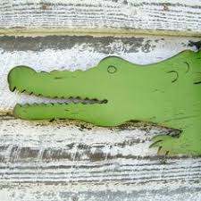 Alligator Crocodile Nursery Growth Chart Height Chart Navy