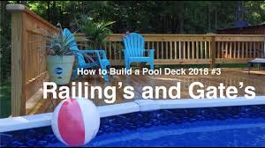 Railing And Gate Construction For Treated Wooden Decks Video 4 Youtube