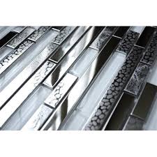 More about eden mosaic tile coupon codes and offers. Eden Mosaic Tiles Modern Random Mix Tile White Glass Textured Metal 11 Pack Rona