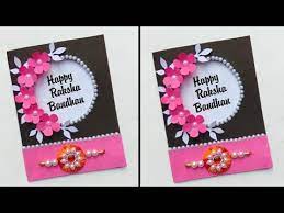 It celebrates the bond between siblings. How To Make Raksha Bandhan Card At Home Handmade Rakhi Card Rakhi Card Rakhi Card Ideas Youtube Handmade Rakhi Rakhi Cards How To Make Greetings