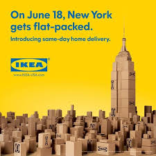 Ikea 1 Of 2 Knowledge Ikea Is Aiming To Inform Their Customers About Their New Same Day Home Delivery In New York By C Ikea Print Ads Empire State Building