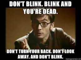 Dont blink, doctor who, dr who, weeping angels, the angels have the phonebox, that which takes the form of an angel becomes itself angel, david tennant, matt smith, the doctor. Image 251376 Don T Blink The Weeping Angels