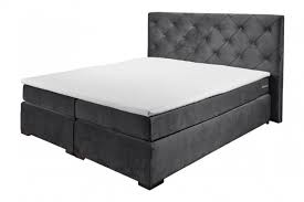 147 farben für ihr bett. Elegantes Boxspringbett Elegancia 160x200cm Grau Samt Inkl Matratze Und Topper Riess Ambiente De Bett Schickes Schlafzimmer Boxspringbett