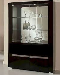 Adriana Modern Black China Cabinet 44dadrcc Modern China Cabinet Dining Room Cabinet Black China Cabinet