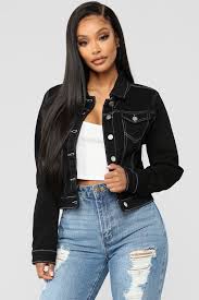 Black jean jacket women black jean jacket men price ($) any price under $100 $100 to $250 $250 to $500 over $500 custom. Naomi Denim Jacket Black Black Denim Jacket Outfit Black Denim Jacket Denim Jacket