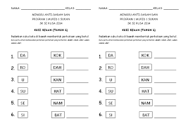 Bahasa melayu tahun 1 pdf. Kuiz Tahun 1