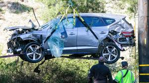 00:24 car speeding away from a routine traffic stop goes airborne, hits powerline pole, 3 seriously injured. Tiger Woods Car Accident Golf Great Drove At Almost Double The Speed Limit Before Crashing Suv Sports News