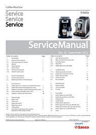We would like to show you a description here but the site won't allow us. Saeco Intelia Service Manual Manualzz