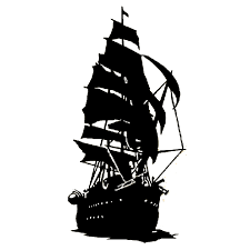 Decals Stickers Vinyl Decals Car Decals Ship Silhouette Ship Drawing Pirate Ship