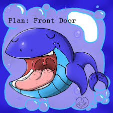 I wish someone would do a giant fish, whale, shark, an orca, a dolphin, or a dragon, or perhaps a snake in this format! Plan Front Door By Begone111111 Fur Affinity Dot Net