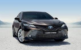 download wallpapers toyota camry hybrid 2019 front view exterior new brown camry japanese cars toyota besthqwallpapers com toyota camry camry toyota cars