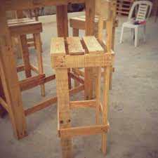 Chaise De Bar Cuisine En Palette Palette Tabouret