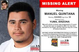 Manuel Quintana Age Now 32 Missing 08 04 2003 Missing From Yuma Az Anyone Having Information Should Contact Yuma Police D Word Find Arizona Kids Poster