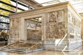 Ara Pacis Augustae (Altar of Augustan Peace) .  https://madainproject.com/altar_of_augustan_peace . The Altar of Augustan  Peace (Ara Pacis Augustae) is an ancient Roman altar in Rome dedicated to  the Pax Romana. The monument