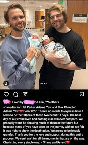 Shane Dawson and Ryland Adams have welcomed twin boys via surrogate :  rFauxmoi