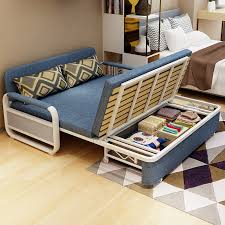 Modern Sofa Bed Foldable Single Double Small Multi Functional Fabric Sofa Divan Krovat Wallcorners Art Canvas