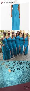 One Shoulder Bridesmaid Dress In Malibu Blue David S Bridal Bridesmaid Dress In Malibu Blue This Bridesmaid Dresses One Shoulder Bridesmaid Dresses Bridesmaid