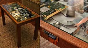Colouredpeas lift top hinges 1 pair coffee table lift top hardware sturdy spring folding stand coffee tea table hinge mechanism lifting frame for diy furniture remaking. Diy Cyberpunk Coffee Table Made From Old Laptop Parts