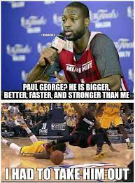 Pagesotherjust for funnba memesvideospaul george passes to ref. Nba Memes On Twitter Paul George Diagnosed With A Concussion After His Collision With Dwyane Wade Pacers Heat Miavsind Http T Co H3wzd5kvme