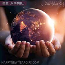 The 2021 earth day theme of restore our earth examines natural processes, emerging green technologies and innovative thinking that can restore the world's ecosystems, organizers say. Happy Earth Day Gif 134 Happy New Year Gifs For Download