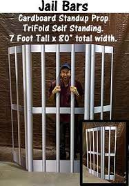 Div H2 Style Text Align Center Jail Bars Cardboard Cutout Standup Prop H2 P Br This Self Standing Tri Fold Prop Jail Bars Cardboard Cutout Jail
