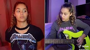Subscribe for new songs every week! Tiktok Star Shreds Guitar After She S Called Out For Wearing Metallica Shirt