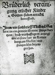 The seven articles of schleitheim were written with michael sattler of stauffen, germany, as the chief author, it is believed.sattler was originally an officer in a roman catholic monastery. A Comparison Of The Schleitheim And Mennonite Dordrecht Confessions The Berean Blog