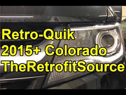 The housing (can) the trim, and the light bulb (lamp). How To Retrofit 2015 2020 Chevy Colorado Headlights Hid Retro Quik Youtube
