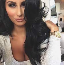 Long Layered Haircut With Inversion Layers Framing The Face Love The Long Black Hair Jet Black Hair Long Black Hair Dark Hair