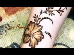 جديد نقش الحنا رسم ورود youtube tattoos henna flower tattoo