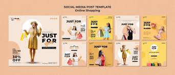 Download Free Instagram Posts Collection For Online Fashion Mockup Psd