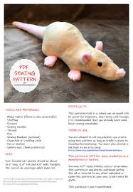 Any of my search term words. Rat Sewing Pattern Pdf Sewing Tutorial And Pattern Etsy