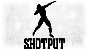Sports Clipart Large Black And White Track Field Words Etsy Words Clip Art Shot Put
