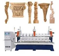 Multi Heads 4 Axis CNC Machine for Column 3D Cylinder