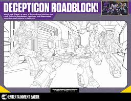 Transformers its war time a4. Transformers Coloring Contest For Entertainment Earth