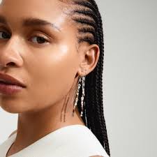 Chain Earrings from Pilgrim • Plated with gold and silver