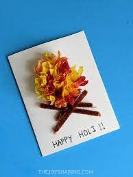 May the lovely colours of life, happiness and love fill your home this holi and always. Holi Bonfire Card The Joy Of Sharing