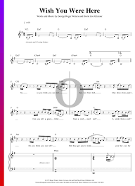 However, david gilmour, who sings the song, in another interview. Wish You Were Here Sheet Music Piano Guitar Voice Pdf Download Streaming Oktav